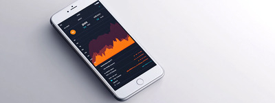 Visualizzazione minimalista del trading mobile Minimalist Mobile Trading View