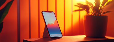 Pantalla de la aplicación Sunset Trading Sunset Trading App Display