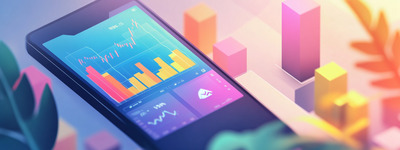 Conception d'application financière colorée Colorful Finance App Design