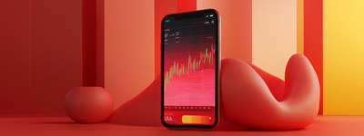 Interfejs Bold Red Chart Bold Red Chart Interface